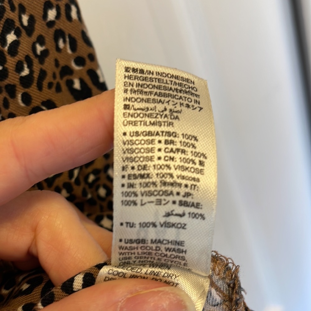 Good Threads - Animal Print - Button Front Tank -… - image 4